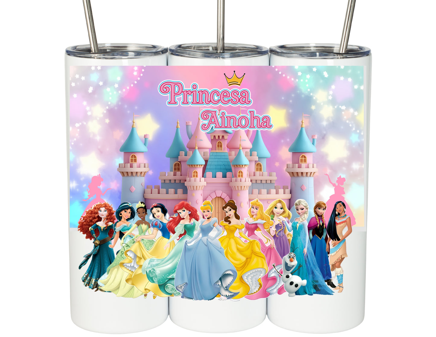 Termos 20 oz personalizados Princesas 01