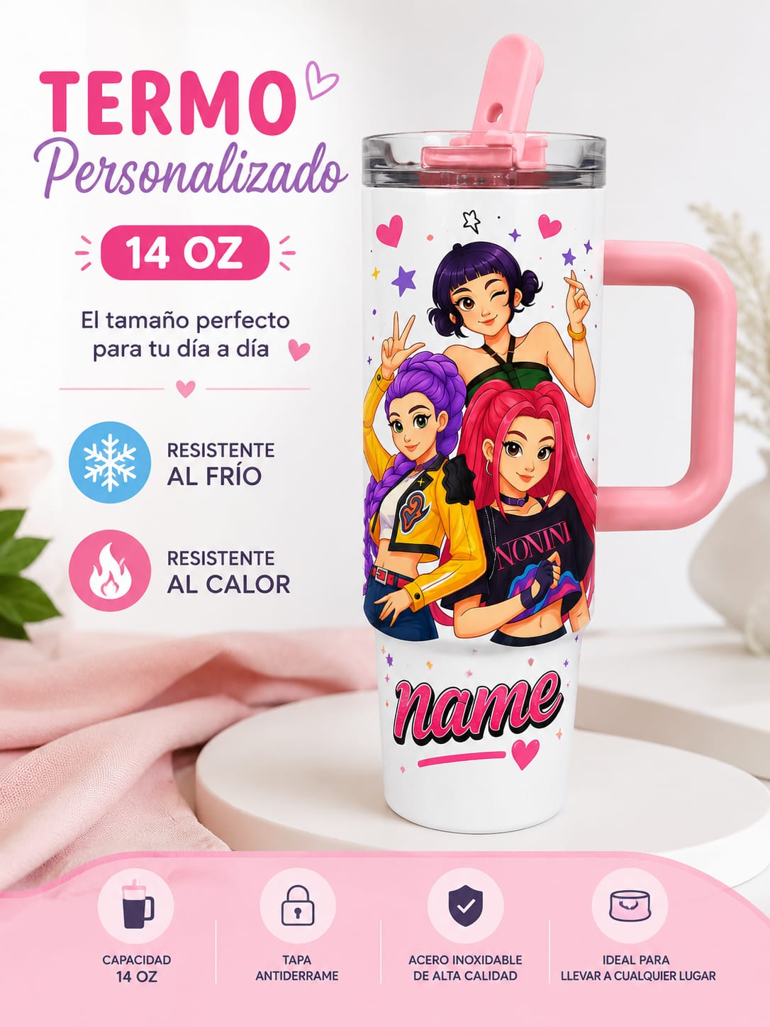 Vaso 14oz Personalizable